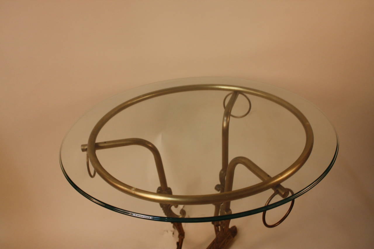 French Bronze Art Deco Table 1