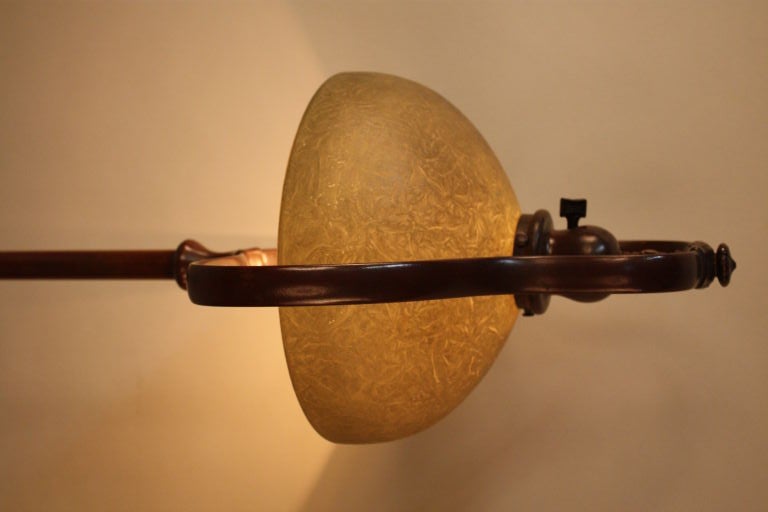 Bronze Handel Harp Floor Lamp