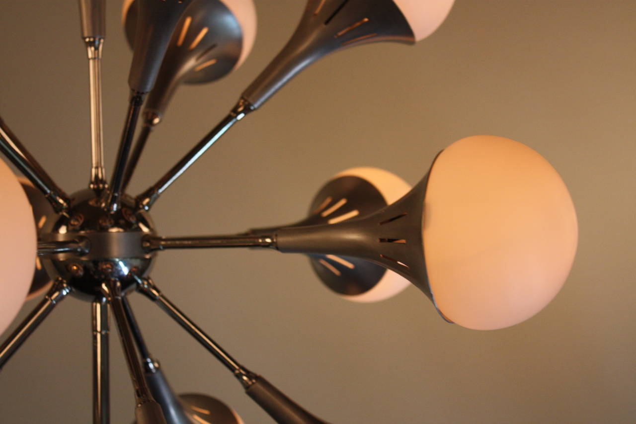 French Sputnik Chandelier 3