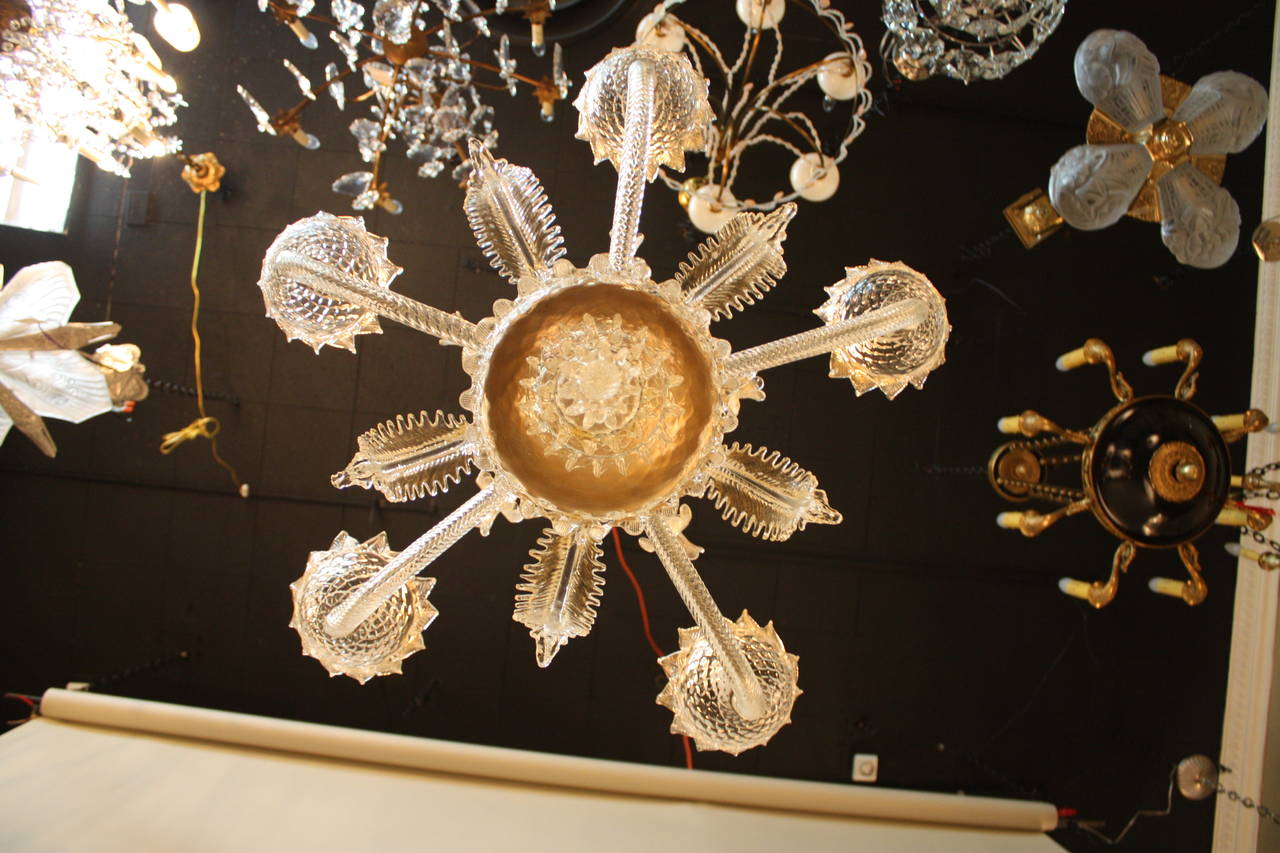 Mid-20th Century Venetian Glass Chandelier