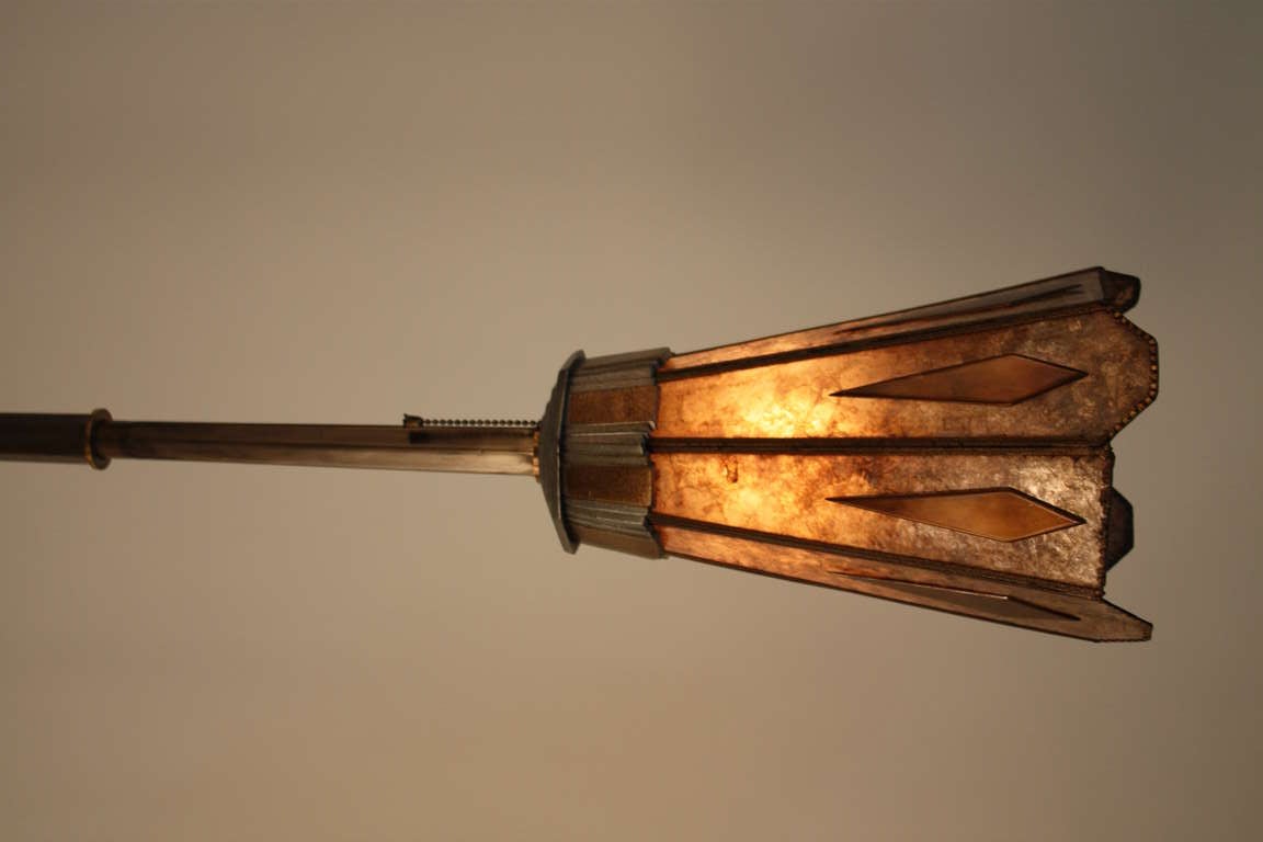 American Art Deco Floor Lamp In Good Condition In Fairfax, VA