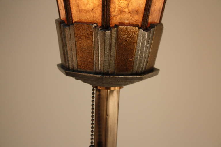 Spelter American Art Deco Floor Lamp