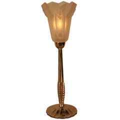 American Deco Table Lamp By Degue