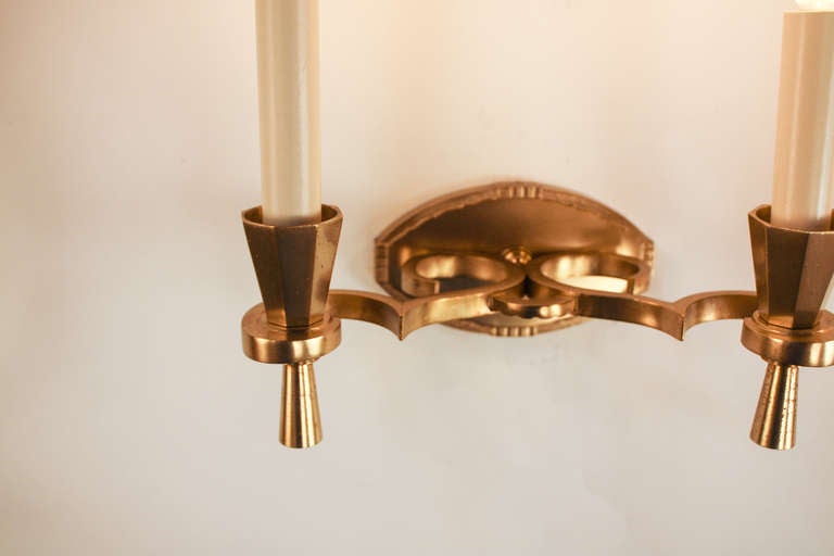 French Bronze Wall Sconces 2