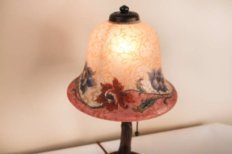 Art Nouveau Handel Table Lamp In Good Condition In Fairfax, VA