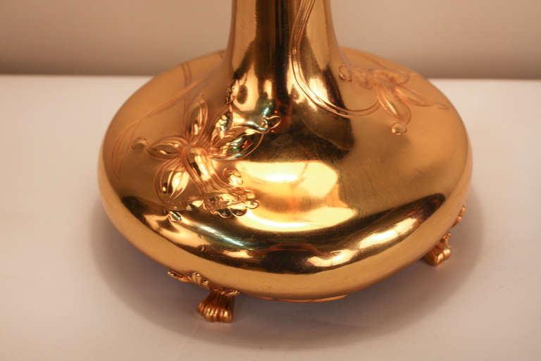 20th Century Gorgeous Gold American Table Lamp