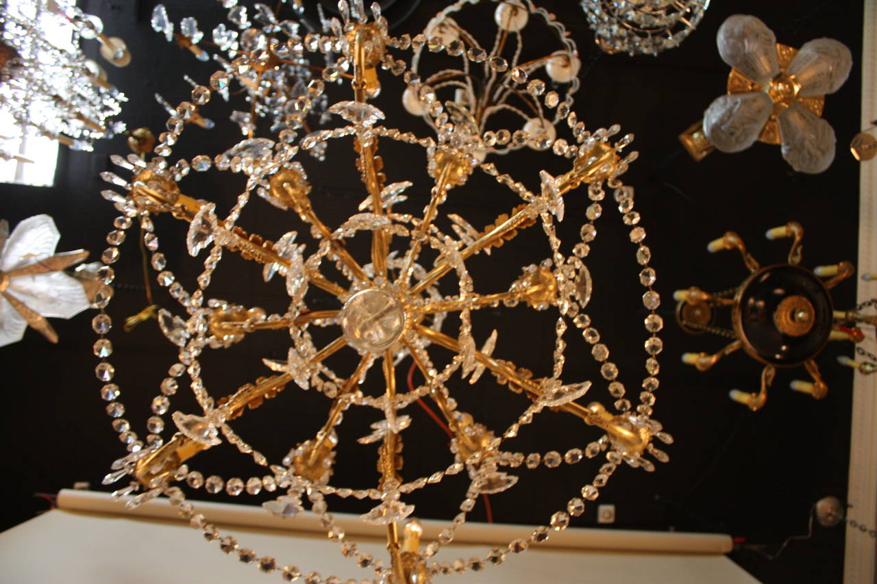 19th Century French Crystal Chandelier 2