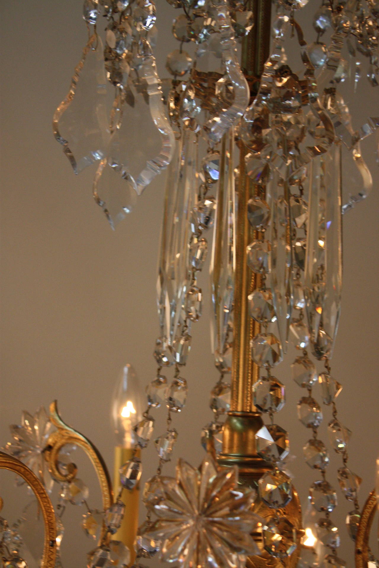 19th Century French Crystal Chandelier 5