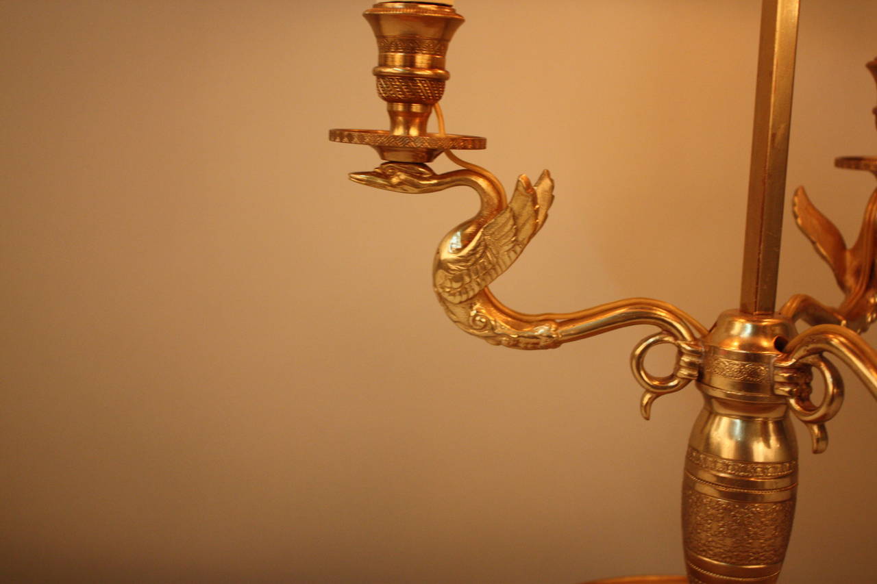 Bronze French Bouillotte Desk Lamp