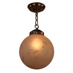 FRENCH 1930 CEILING LIGHT