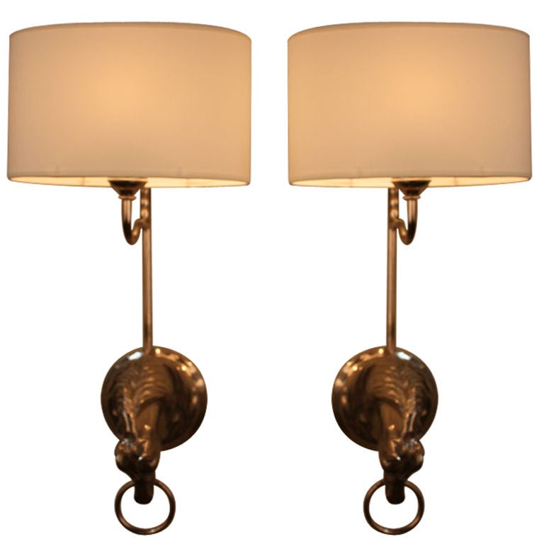 Spanish Horse Head Wall Sconces