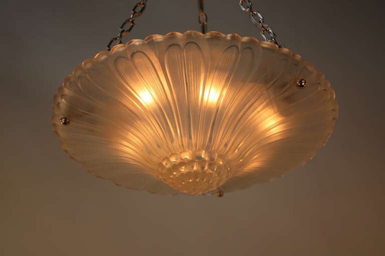 Art Deco Pendant Light In Good Condition In Fairfax, VA