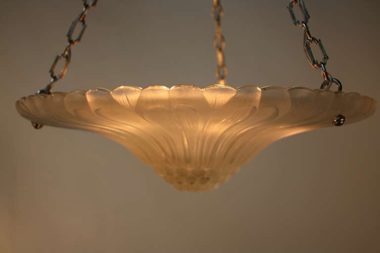 Glass Art Deco Pendant Light