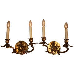 Antique 19th c. Piano Wall Sconces