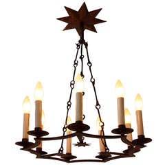 Spanish Iron Chandelier