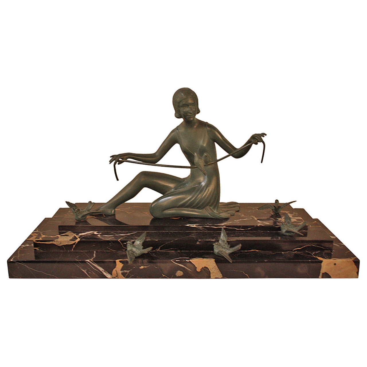 Art Deco Bronze Sculpture by Zoltan Kovats