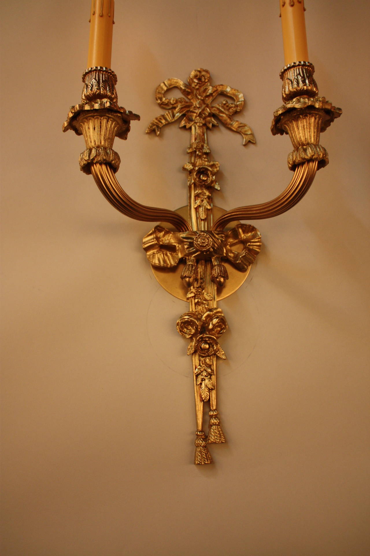 French Bronze Wall Sconces 3