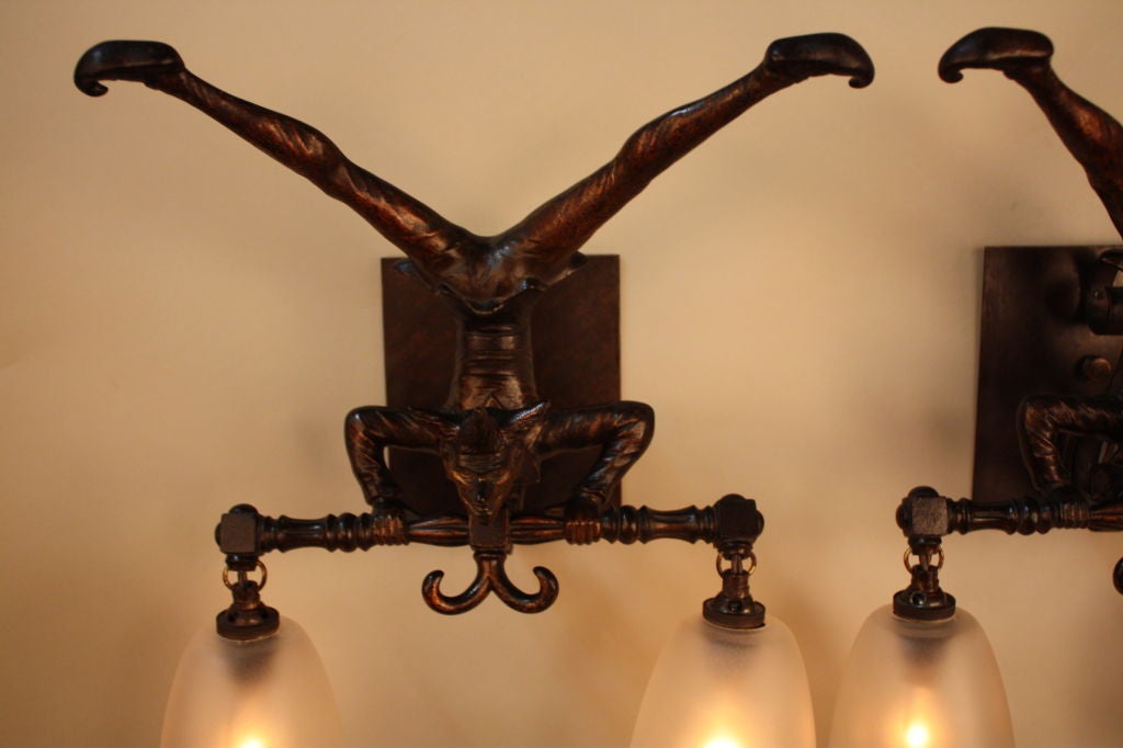 Pair Of Harlequin Wall Sconces