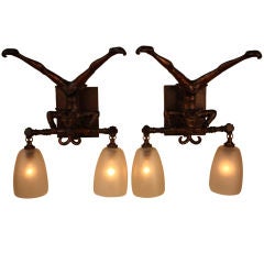 Pair Of Harlequin Wall Sconces