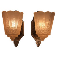 American Art Deco Wall Sconces