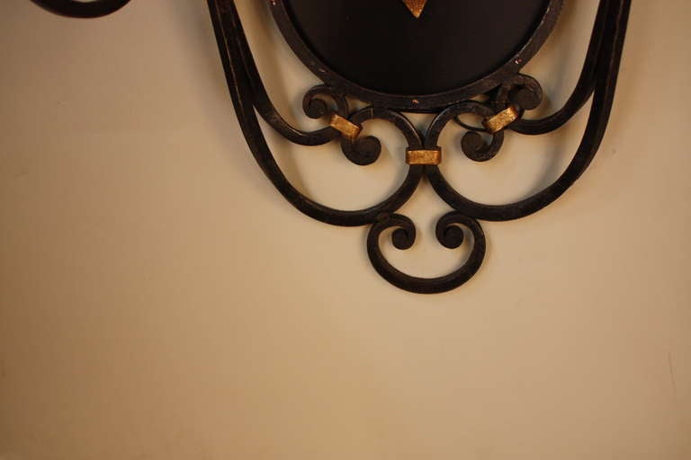 Pair of French Iron Wall Sconces 2