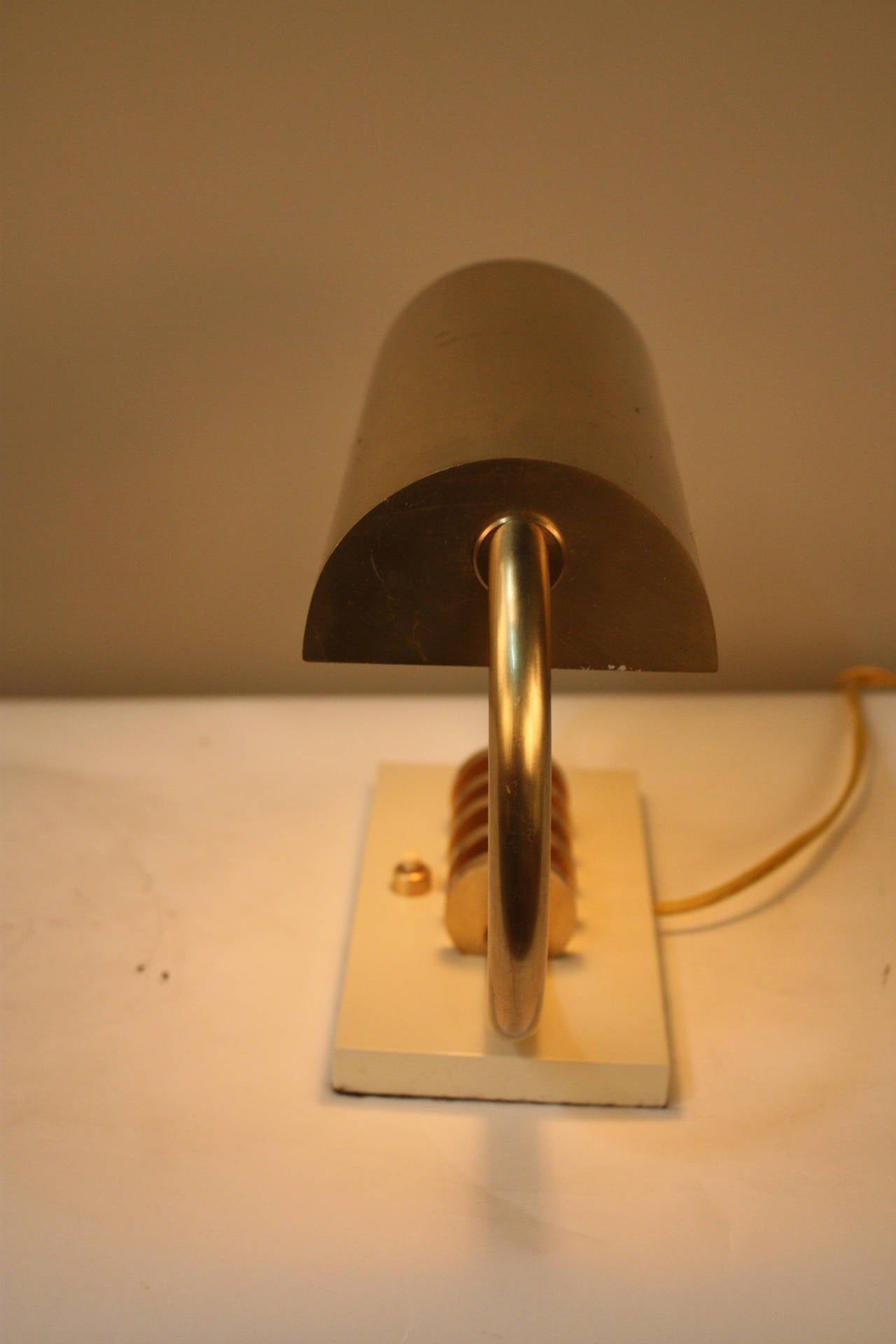 Bronze Desk Lamp In Good Condition In Fairfax, VA