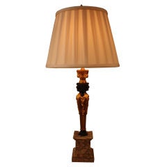 Antique French Bronze Table Lamp