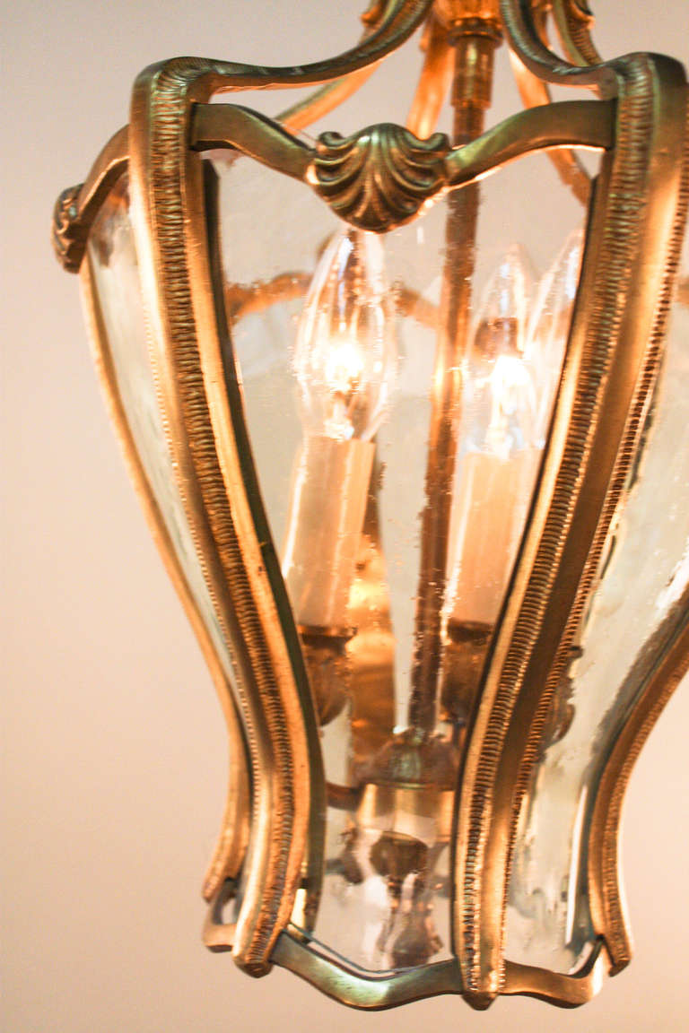 Mid-20th Century Spanish Bronze Lantern
