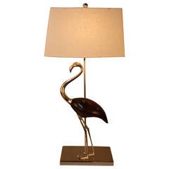 Retro Mid-Century Flamingo Table Lamp