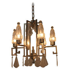 French Art Deco Chandelier 11