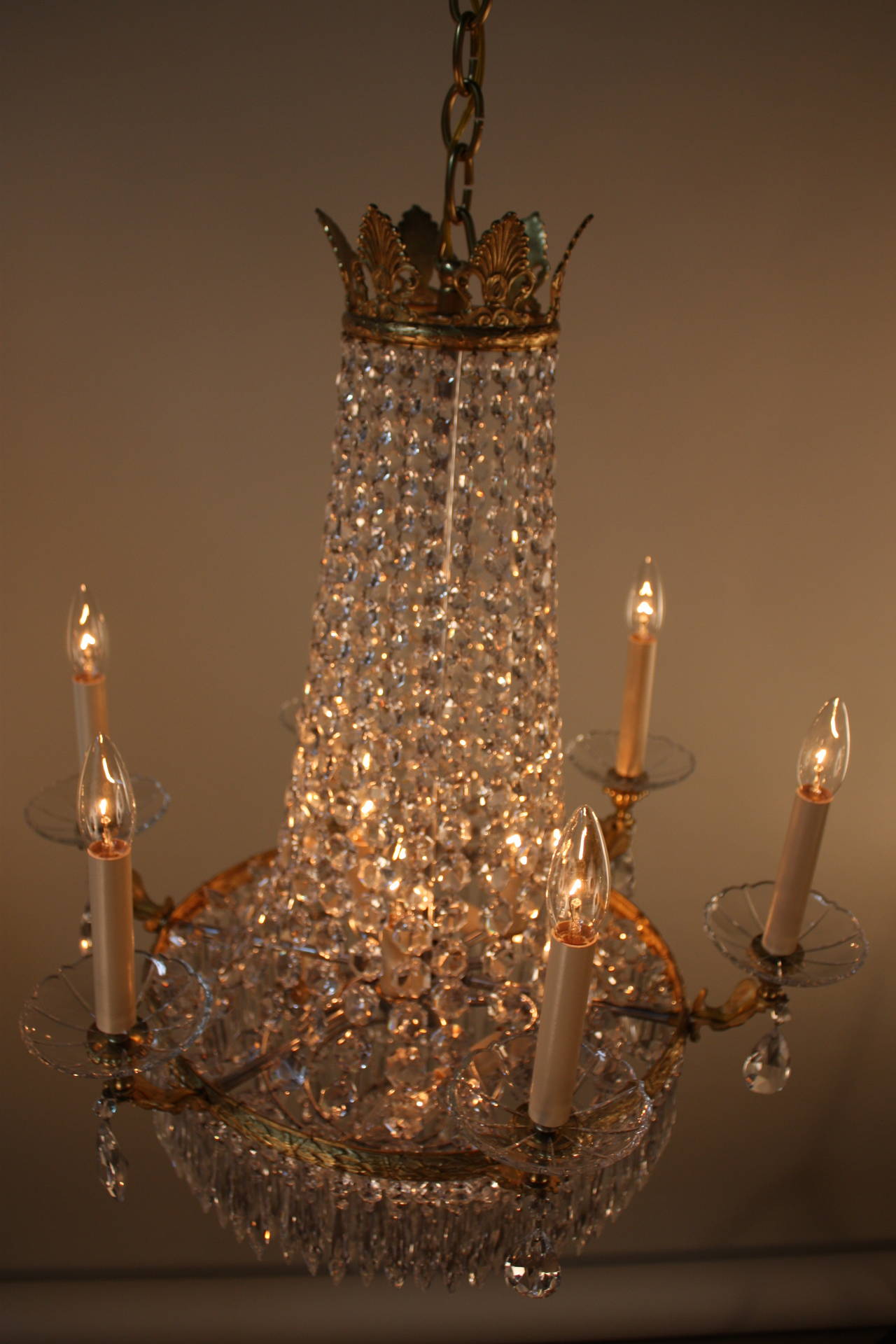 Spanish Crystal Chandelier at 1stDibs