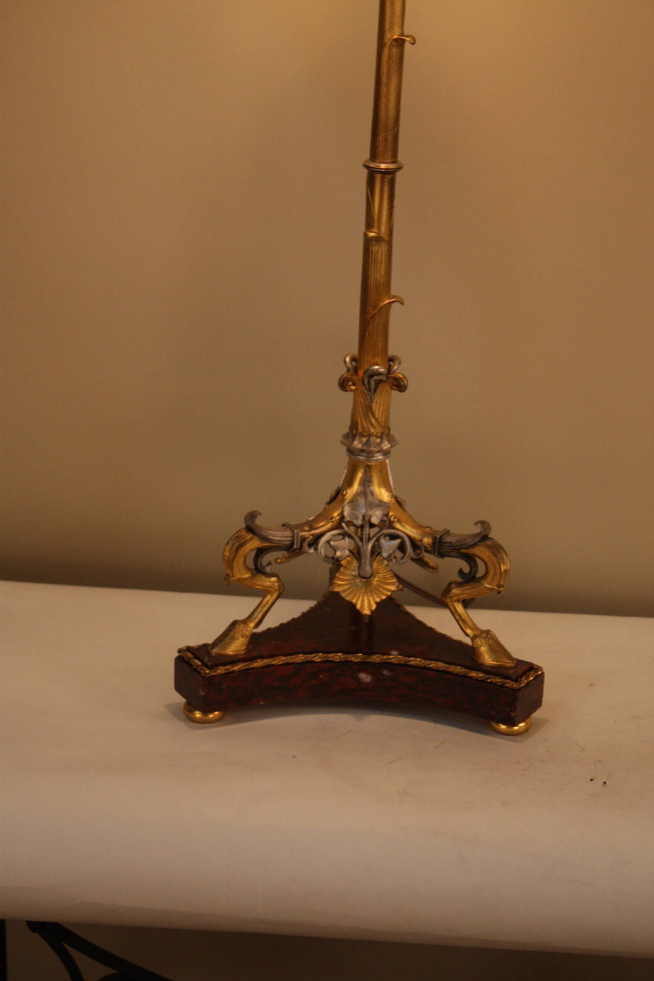 Pair of 19th Century Candelabra Base Lamps
