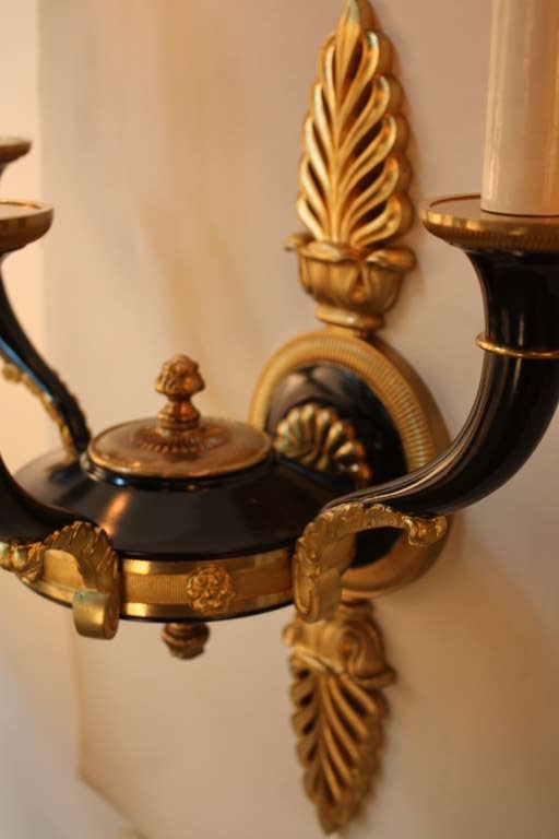 Pair of Empire Style Wall Sconces 1