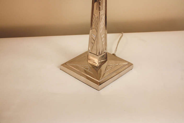 20th Century French Art Deco Table Lamp by Degue