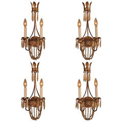 American Empire Style Wall Sconces