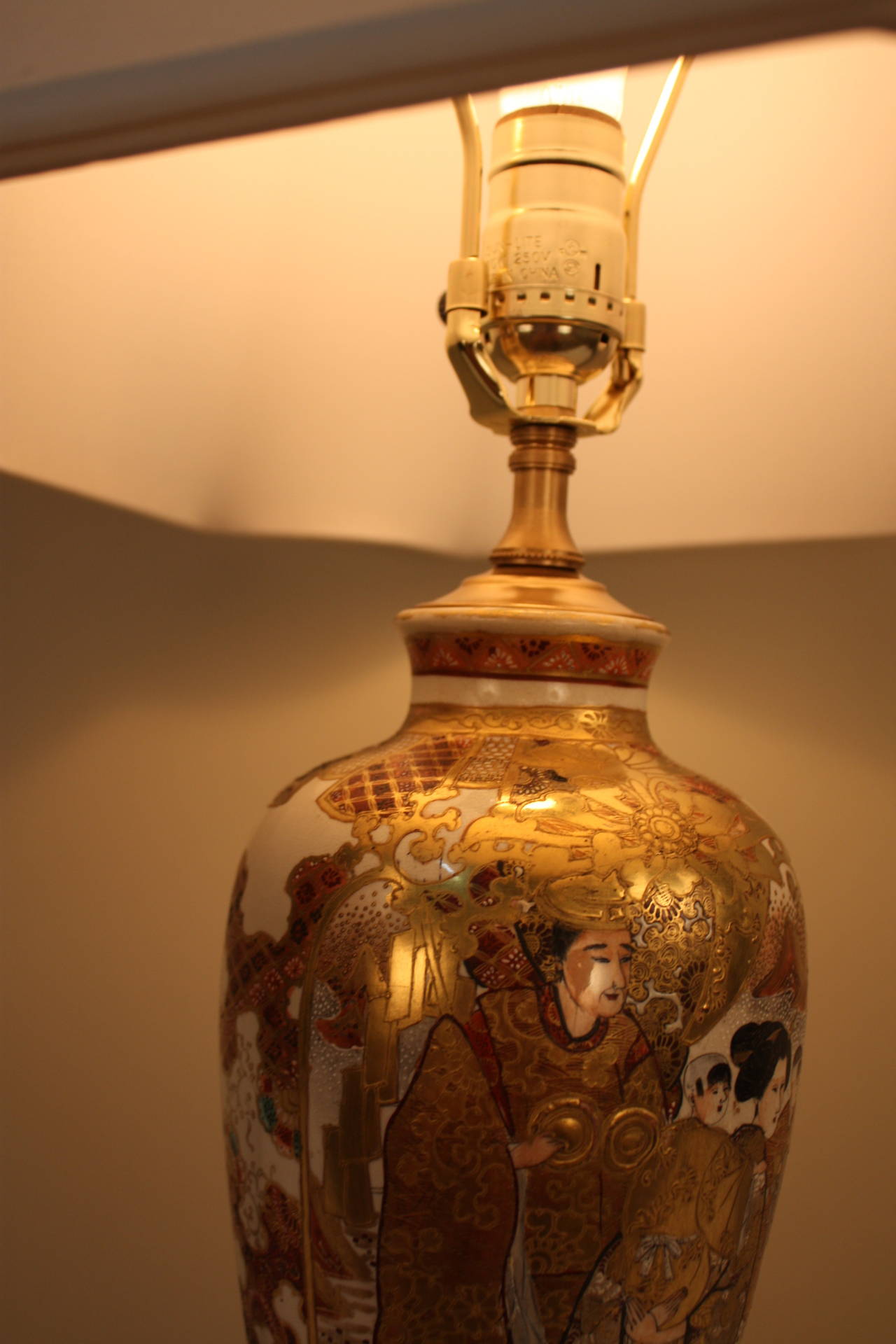 19th Century Satsuma Table Lamp at 1stDibs
