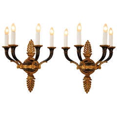 Pair of Empire Style Wall Sconces