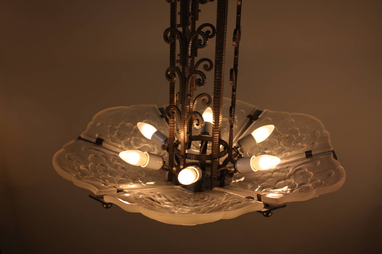 French Art Deco Chandelier 2