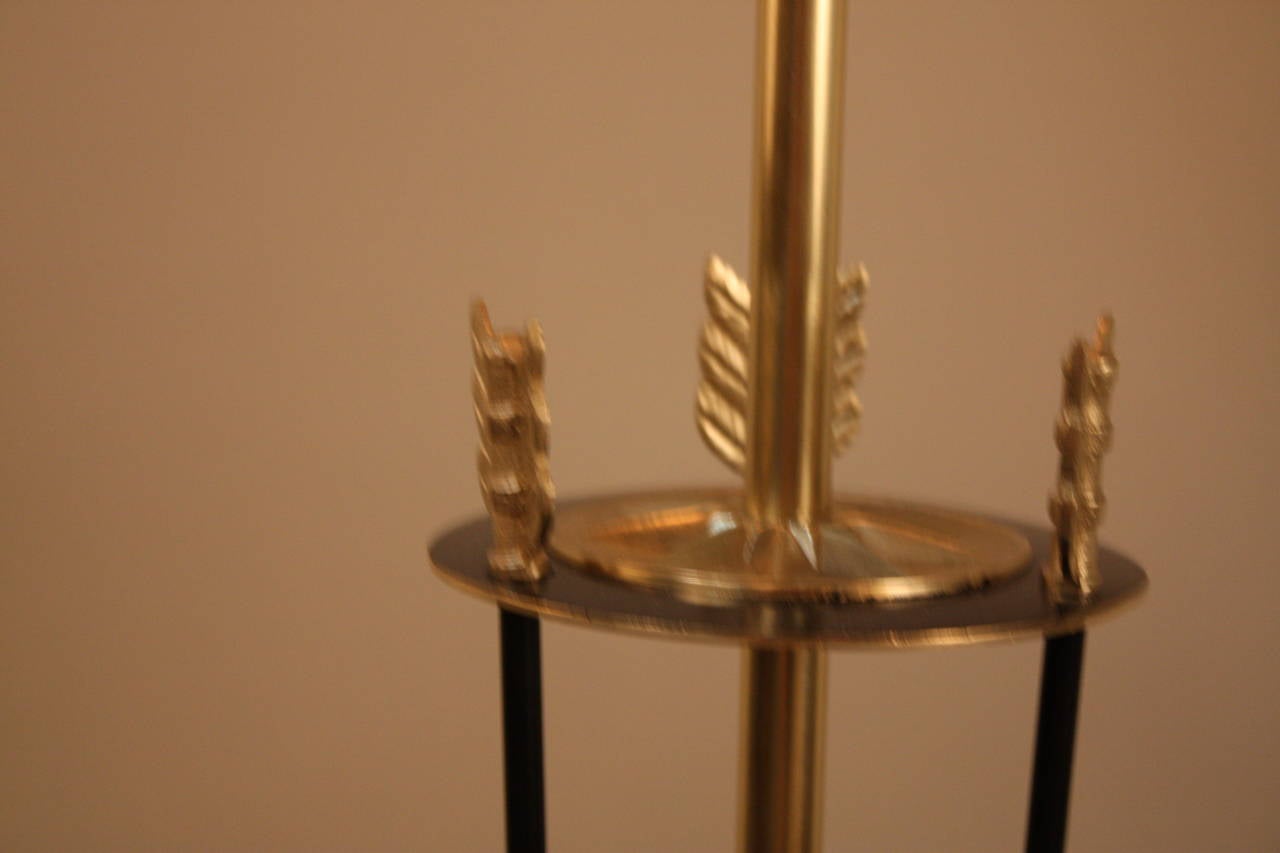 Bronze Empire Style Floor Lamp