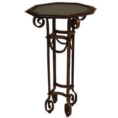 French Art Deco Iron Stand