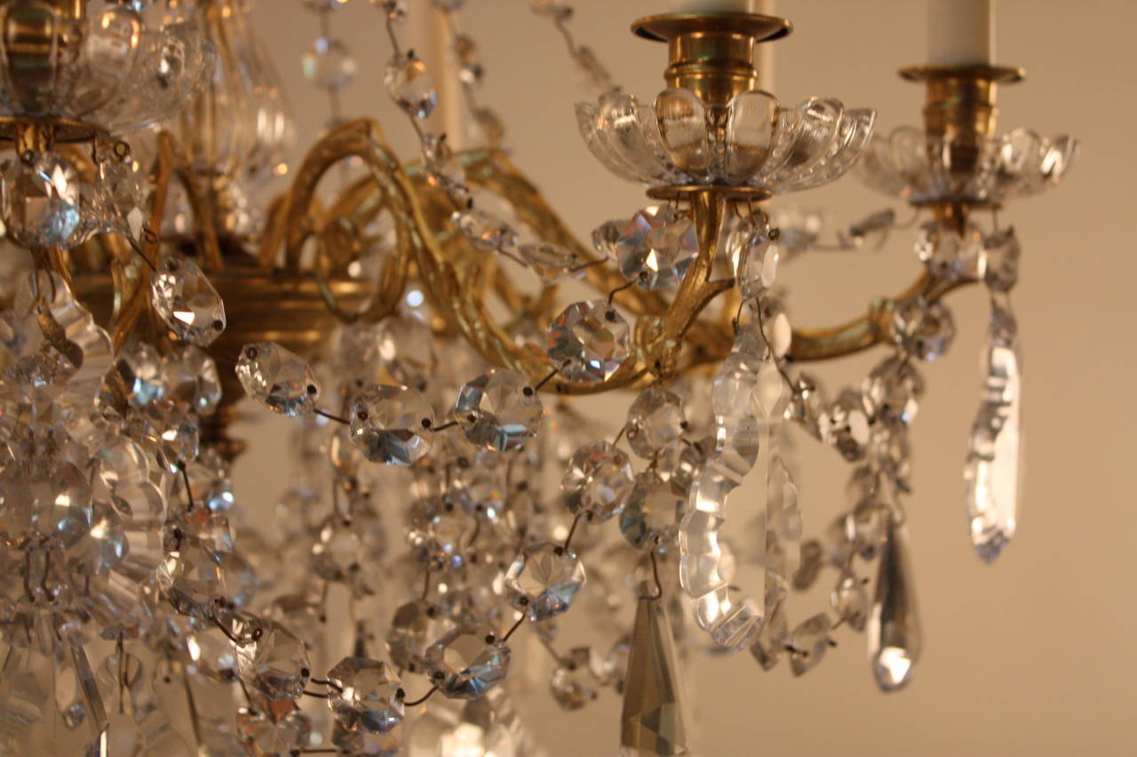 French 19th Century Crystal Chandelier 3