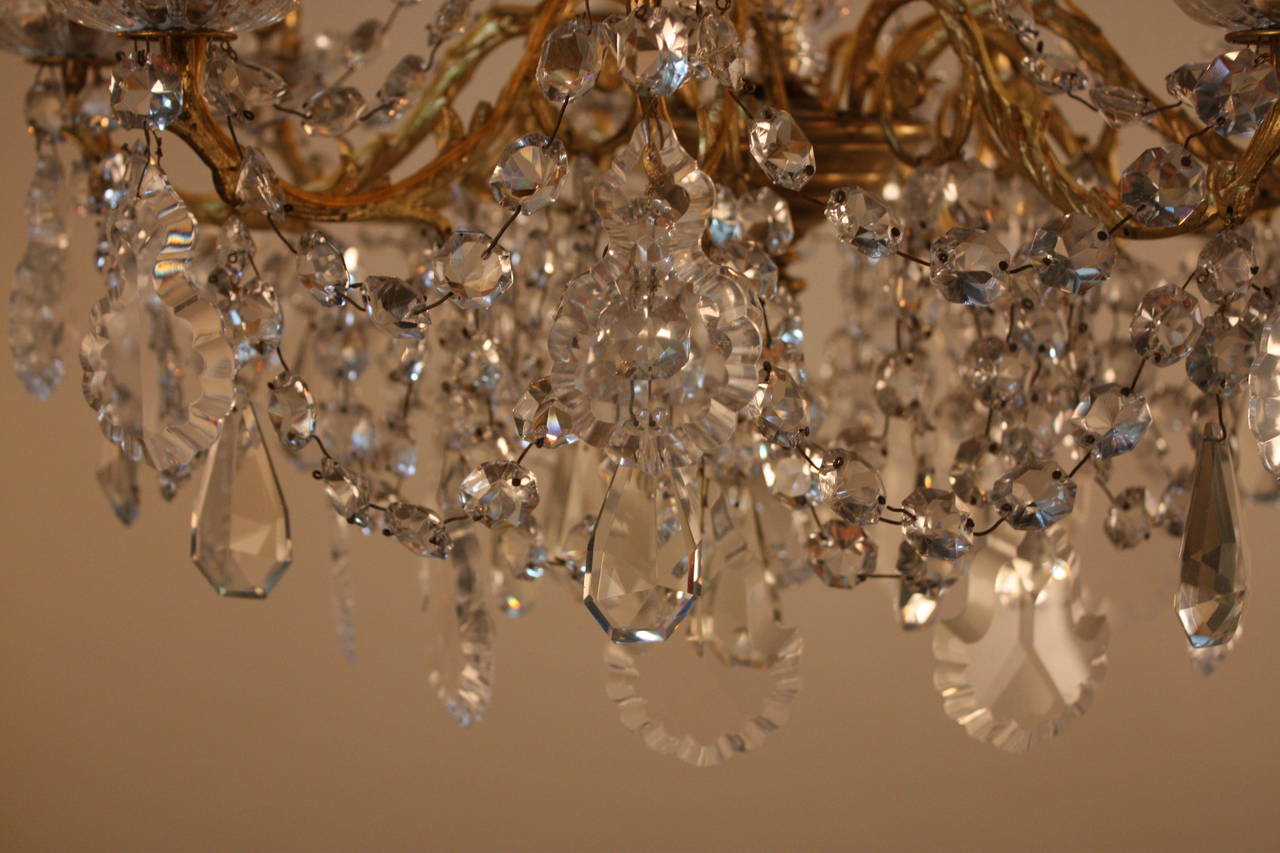 French 19th Century Crystal Chandelier 2