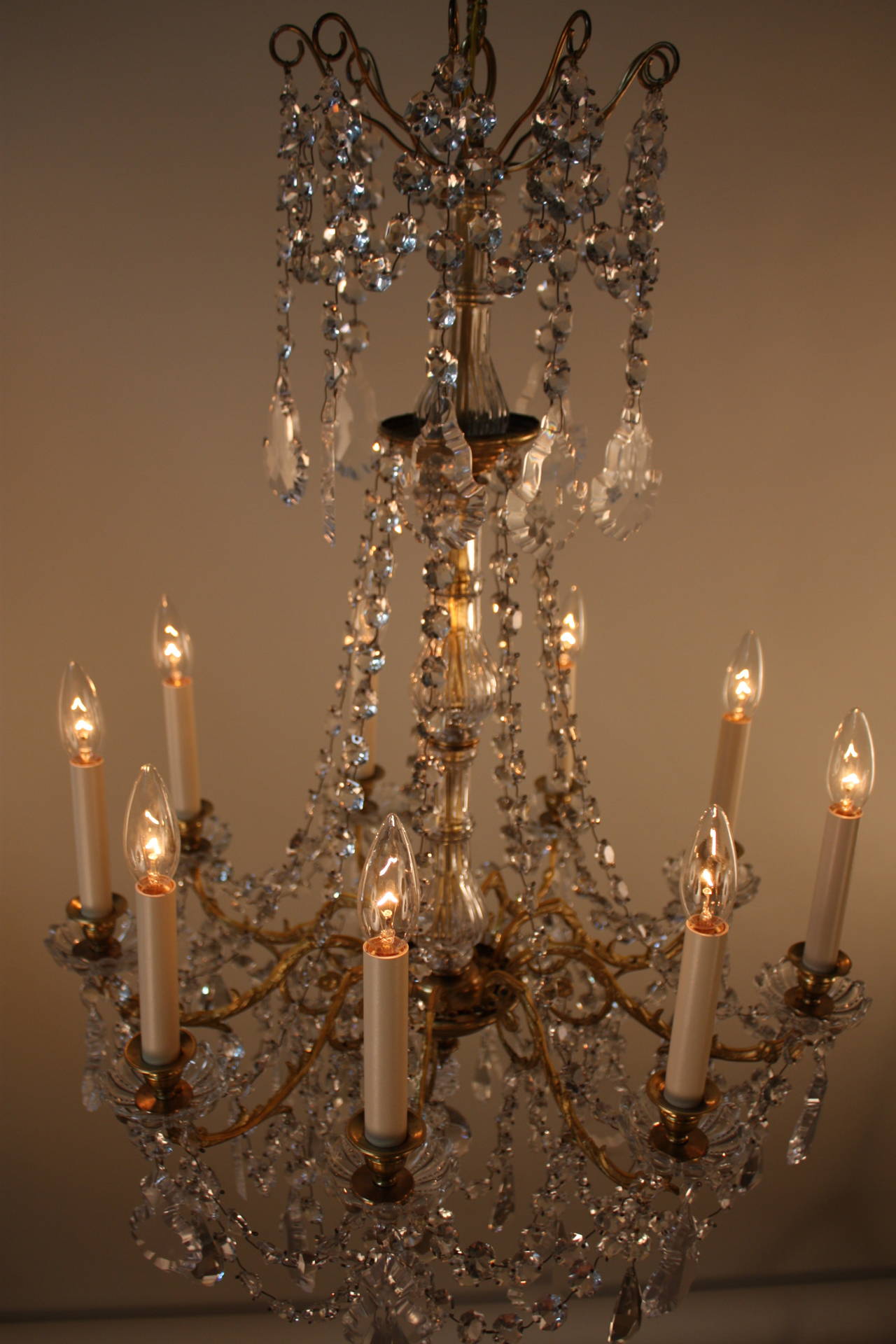 French 19th Century Crystal Chandelier 4