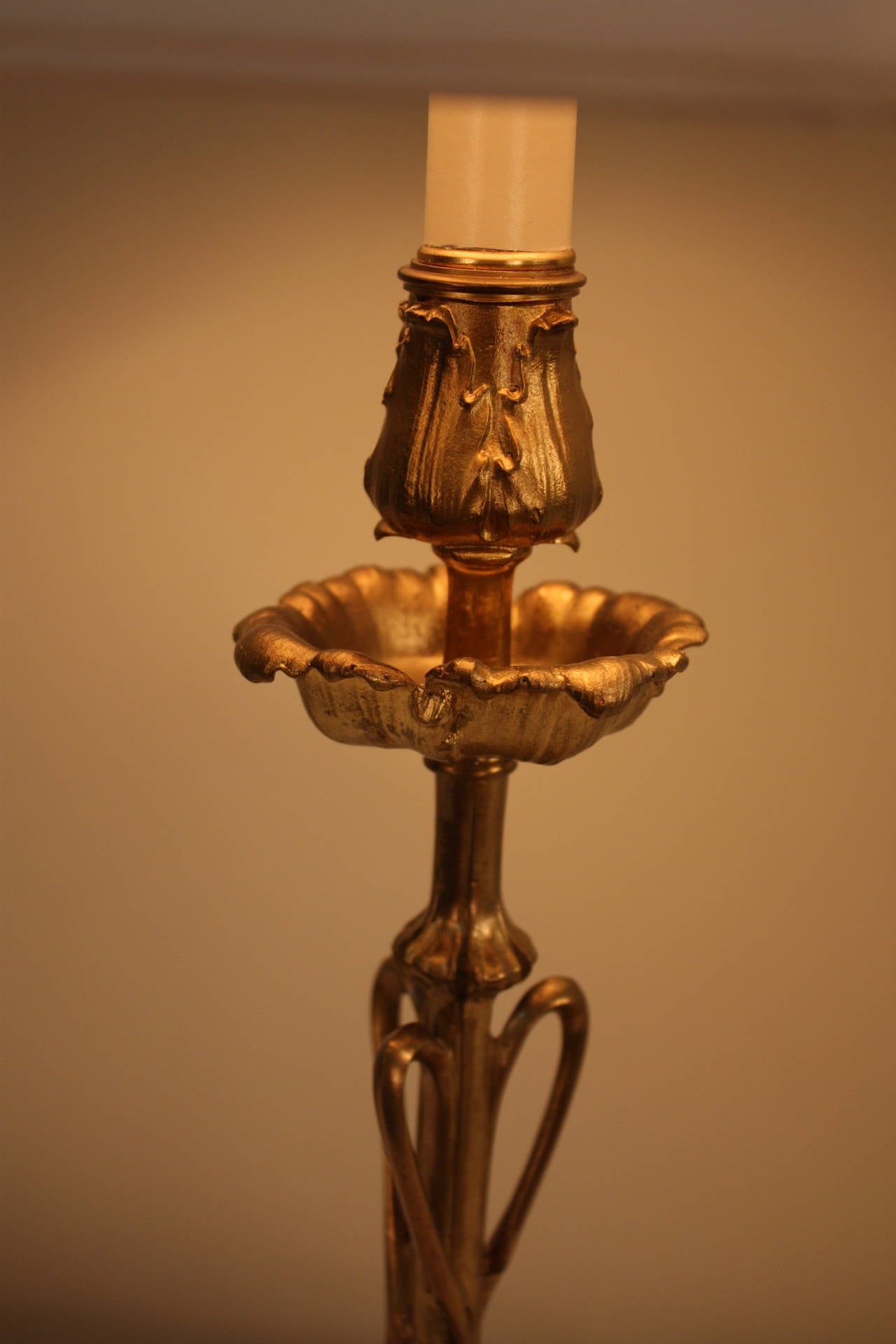 19th Century French Art Nouveau Table Lamp