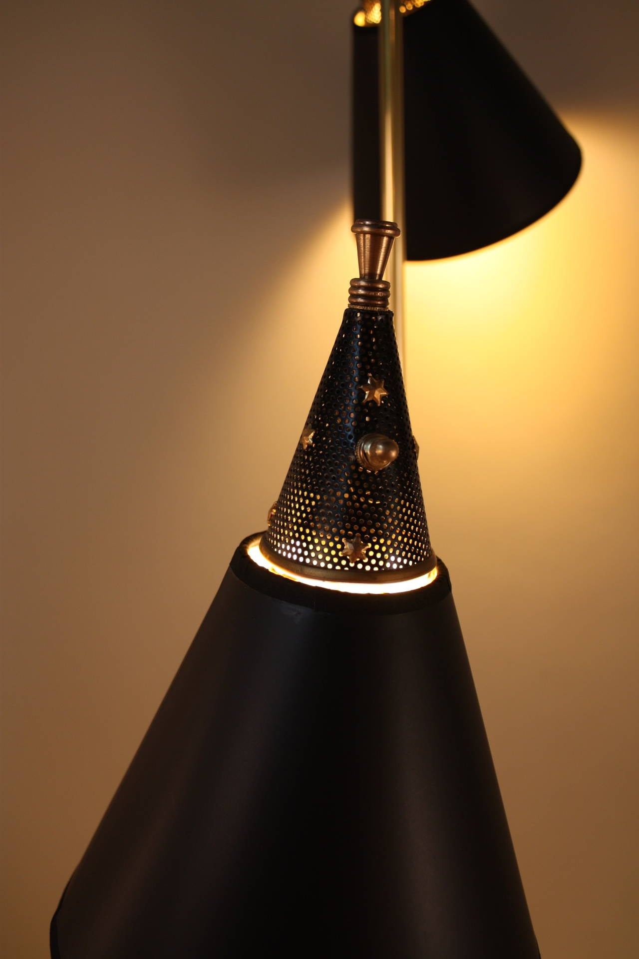 Mid-20th Century Mid-Century Double Light Floor Lamp