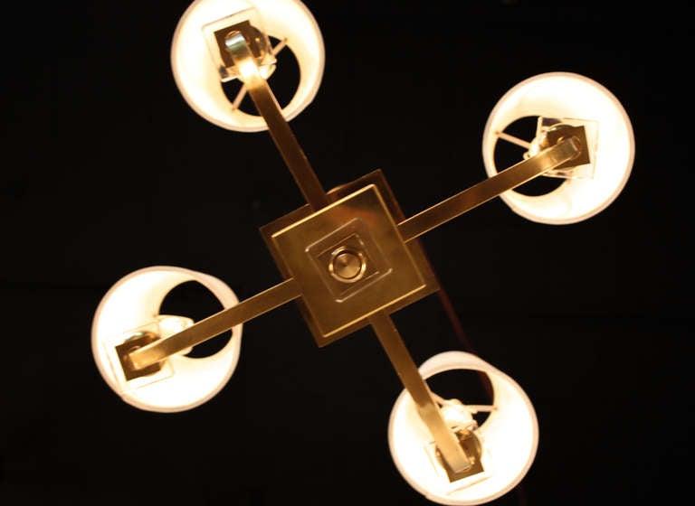 Mid-20th Century Chandelier by Jacques Adnet
