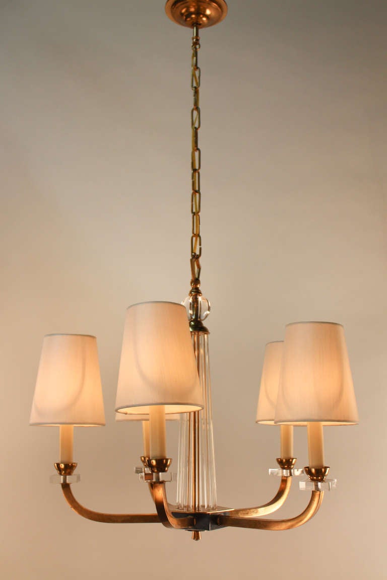 Modern Chandelier by Jacques Adnet