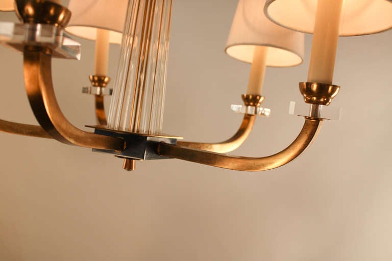 Mid-20th Century Chandelier by Jacques Adnet