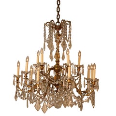 19 C French Crystal Chandelier