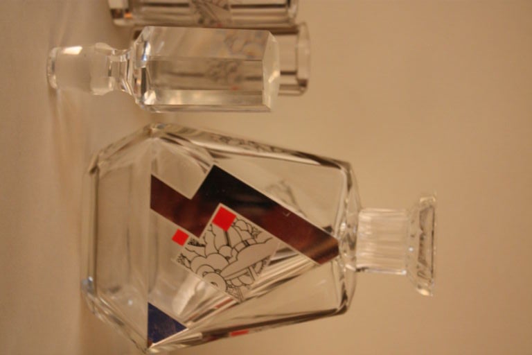 Crystal Bohemian Liquor Decanter Set